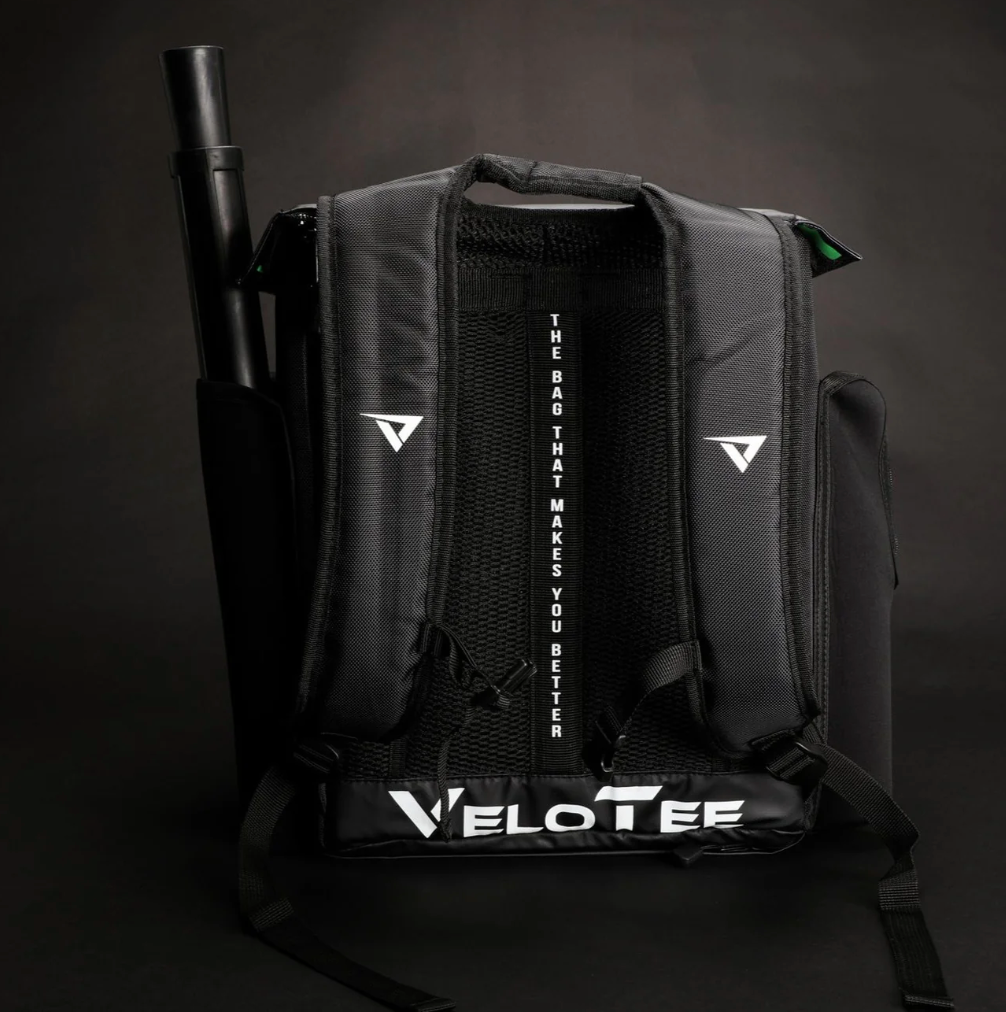 VeloTee 2.0 Baseball & Softball Bat Bag with Batting Tee